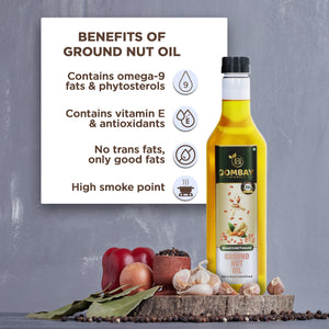 Wood Cold Pressed Groundnut Oil